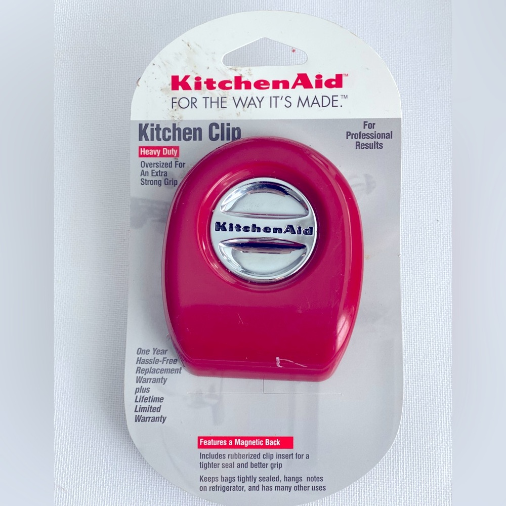 KitchenAid magnet backed kitchen clip New red